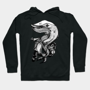 Scooter Whale Hoodie